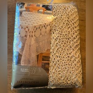 HomeTrends crochet lace table cloth new